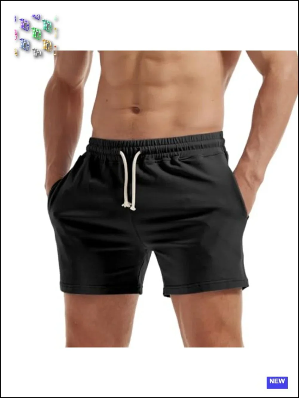 Men's Cotton Athletic Gym Shorts 5